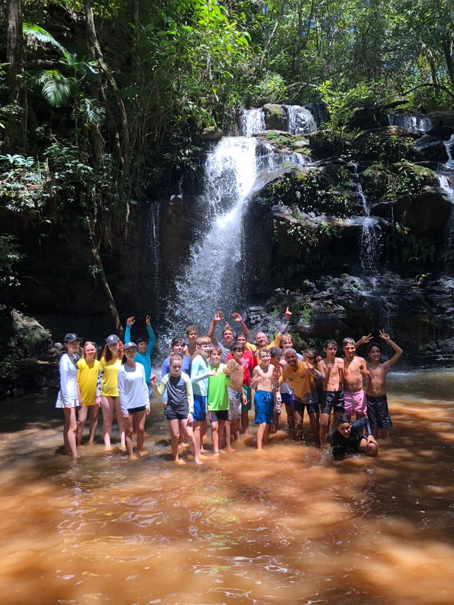 AGraceMcCallum's tweet photo. School trips didn’t look like this when I was a student! Our MS students chose between 6 experiences throughout Brazil for #weekwithoutwalls. From learning to surf, service, cooking hiking, waterfalls and exploring marine biology, these will be trips to remember for our kiddos! https://t.co/7EO5Lo1h8H