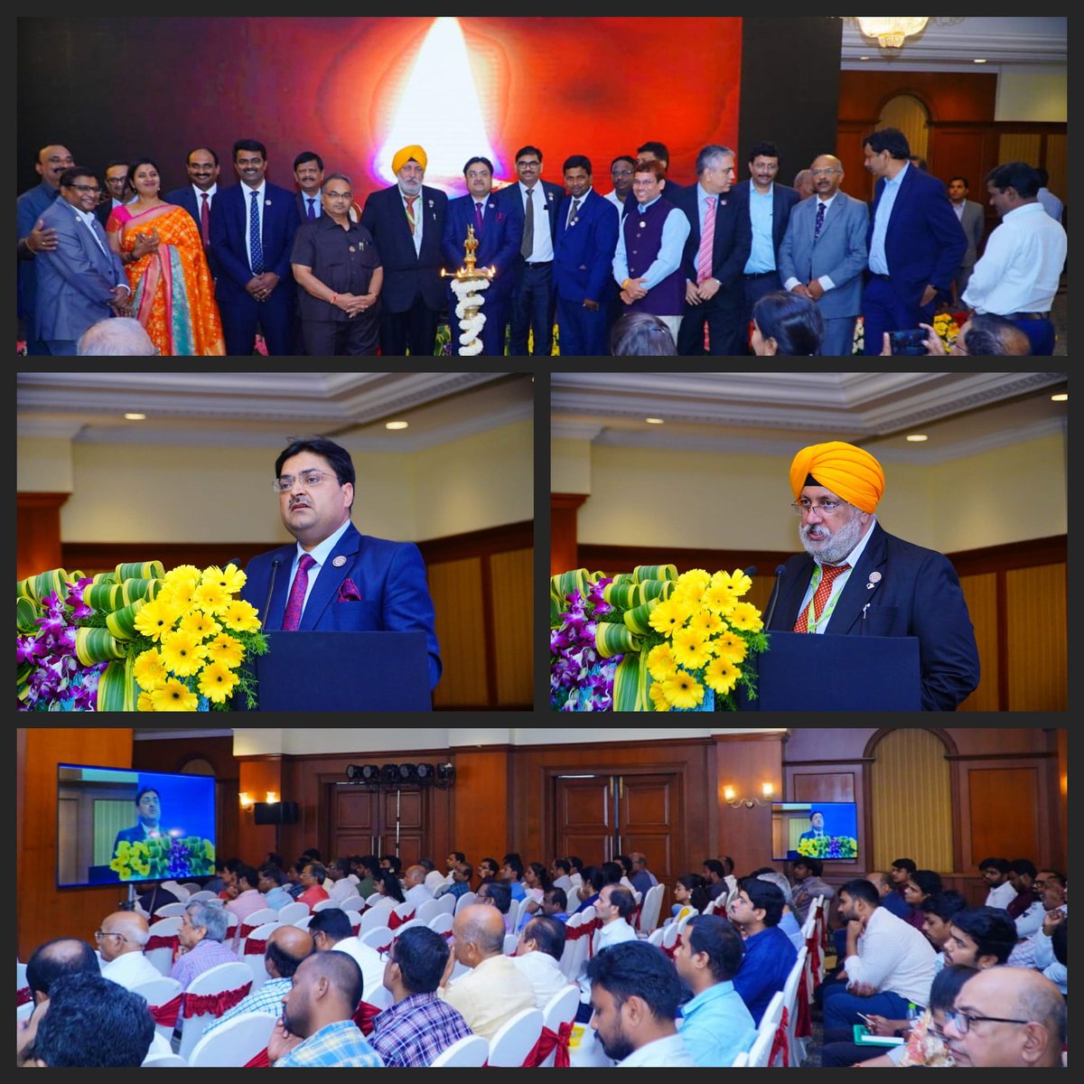 CA. Ranjeet K. Agarwal, President & CA. Charanjot S. Nanda, Vice President shared their thoughts with the Member Fraternity at the Seminar on Bank Branch Audit organized by AASB-ICAI at Hyderabad on 20.03.2024. ICAI CCMs, SIRC & Branch MC Members also graced the occasion