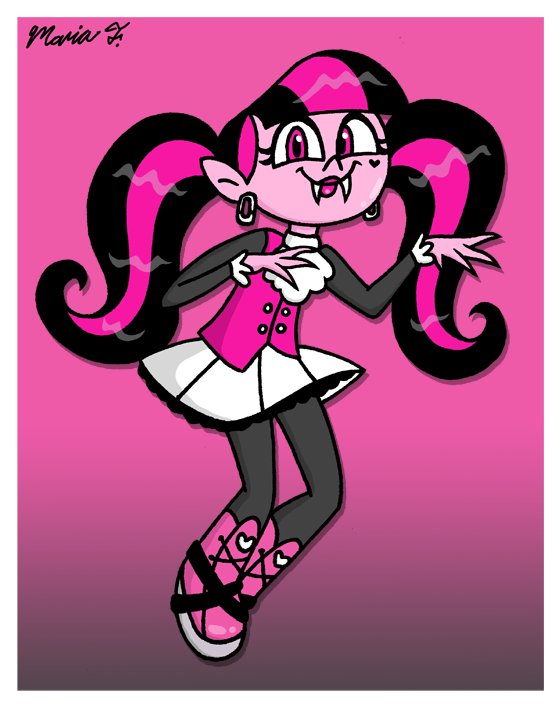 Marylikesstuff's tweet image. This week's doll is the ghoulish Draculaura. 🦇 #MonsterHigh