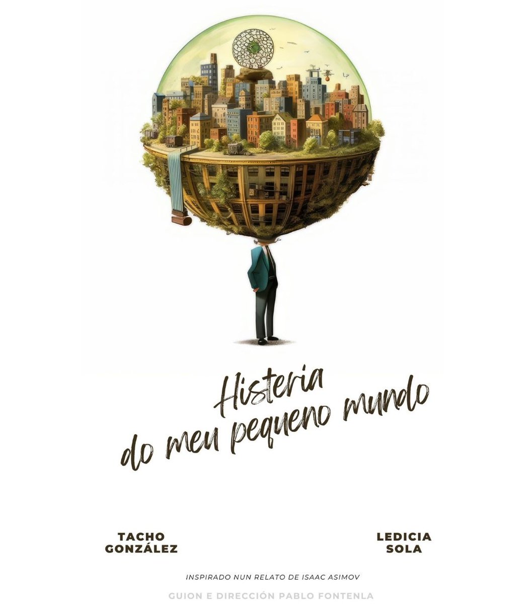 miraenotrasala's tweet photo. O director Pablo Fontenla estreou a súa curta #HisteriaDoMeuPequenoMundo, unha distopía que con mestría técnica nos achega unha historia chea de recovecos morais e sentimentos agrestes que se adentra nun futuro que expón máis interrogantes que respostas... Invita á reflexión... https://t.co/FlMt3xWwct