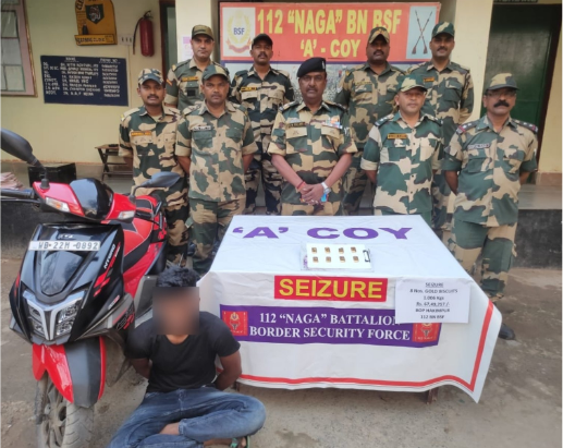 ra3_gupta's tweet photo. BSF troops in South Bengal Border have made a major bust, seizing approximately 3.5 kg of gold worth Rs 2.4 Crore.
#BSFseizedGold #TeJran
#GoldSmugglingRacket
#IndoBangladeshBorder
#deprem #Nowruz https://t.co/SIIaovgJnB