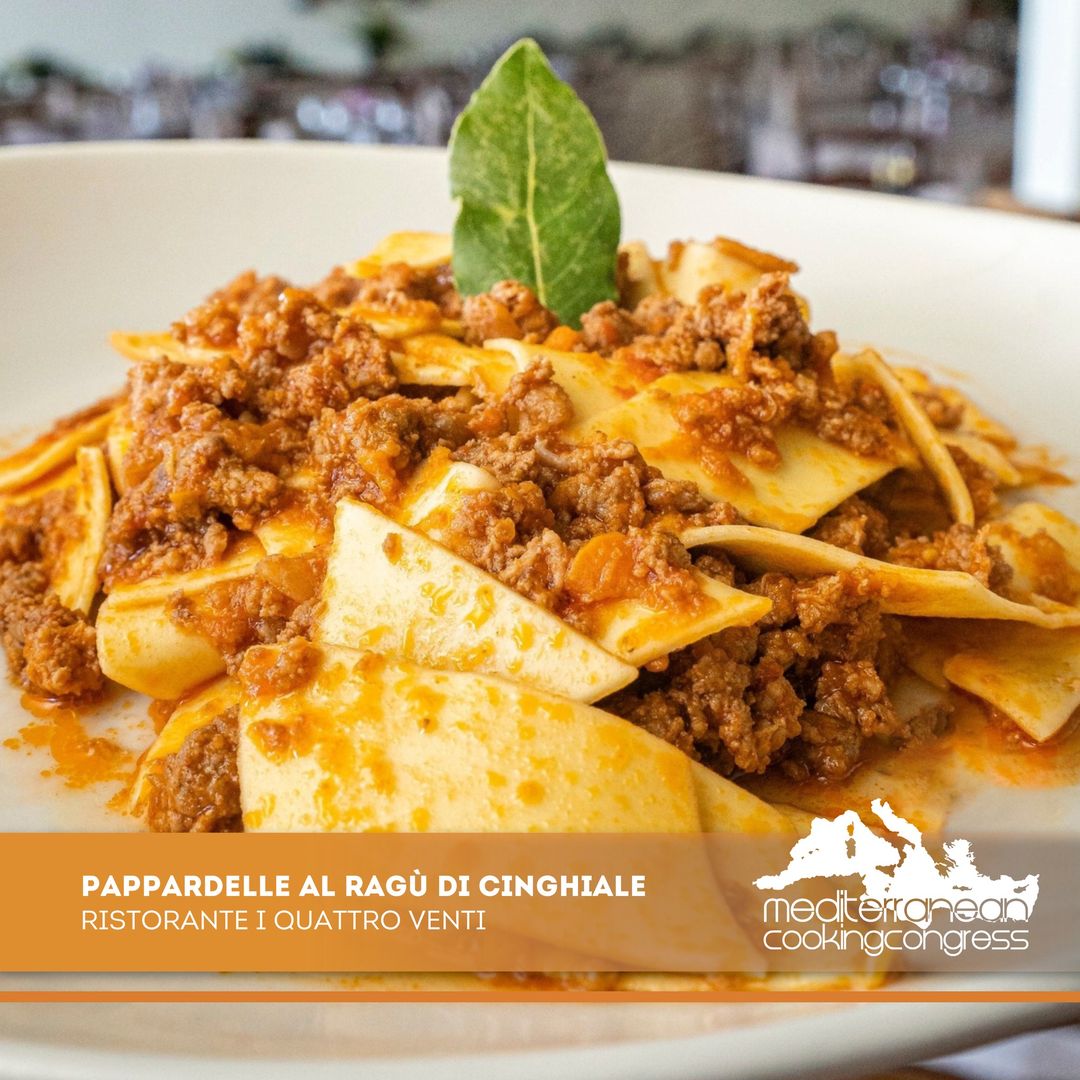 MedCookingCongr's tweet photo. Pappardelle al ragù di cinghiale del Ristorante I Quattro Venti 📷
#medcooking #med2024 #oltreiconfini #GustoMediterraneo #ricetta #Ristoranteiquattroventi https://t.co/d0OTNfRTBS