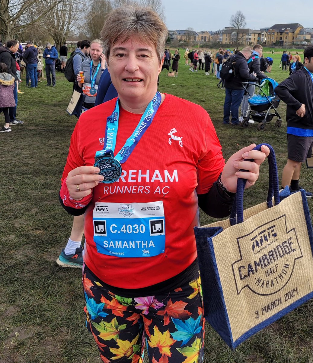 🏃🏻‍♀️Our fabulous fundraiser Sam completed the Cambridge Half Marathon, raising a fantastic £420 for @nnuhjlch a cause very close to her heart since the hospital treated her son 21 years ago. Amazing run, Sam💙