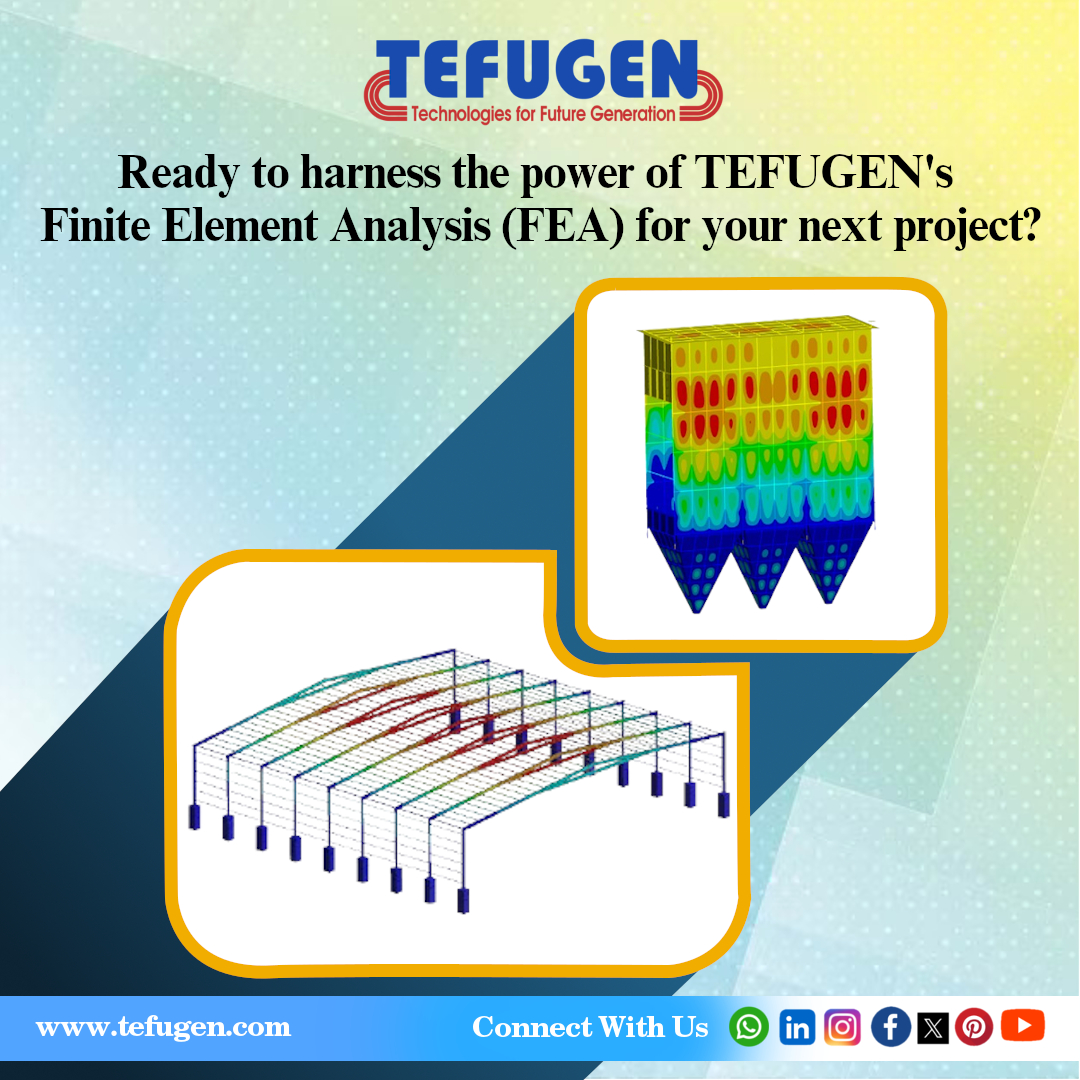 TEFUGEN's FEA consulting services offer comprehensive analysis on durability, dynamics, and strength, aiding design optimization and manufacturing enhancements. 
#fea #finiteelementanalysis #engineeringsimulation #structuralanalysis #designoptimization #reliabilityengineering
