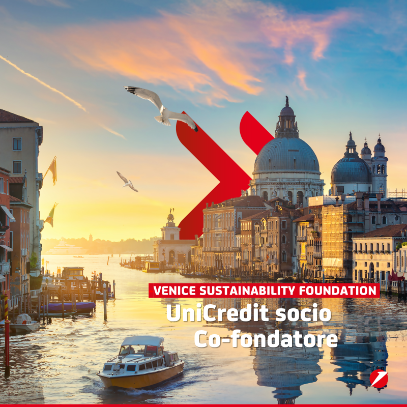 UniCredit_IT's tweet photo. #UniCredit entra a far parte della Venice Sustainability Foundation come socio co-fondatore. Siamo in prima linea per contribuire alla costruzione di un futuro sostenibile per Venezia e il suo territorio metropolitano, affrontando una serie di sfide complesse.
#OurFuture #ESG