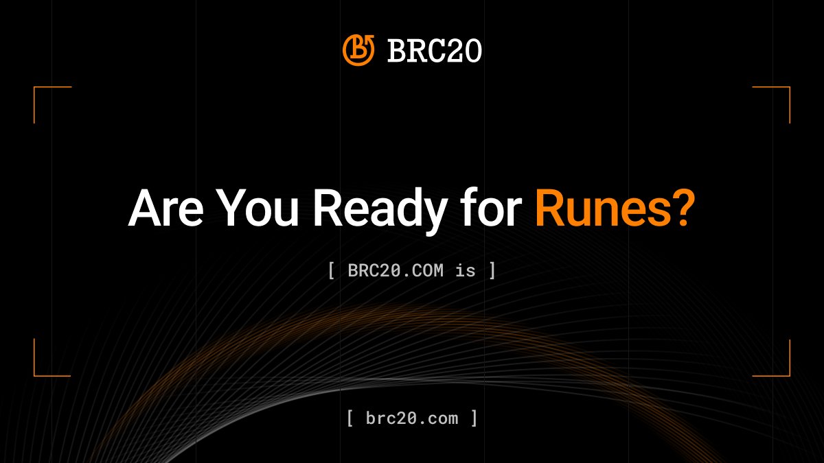 Are You Ready for Runes?

BRC20.COM is.

$COM