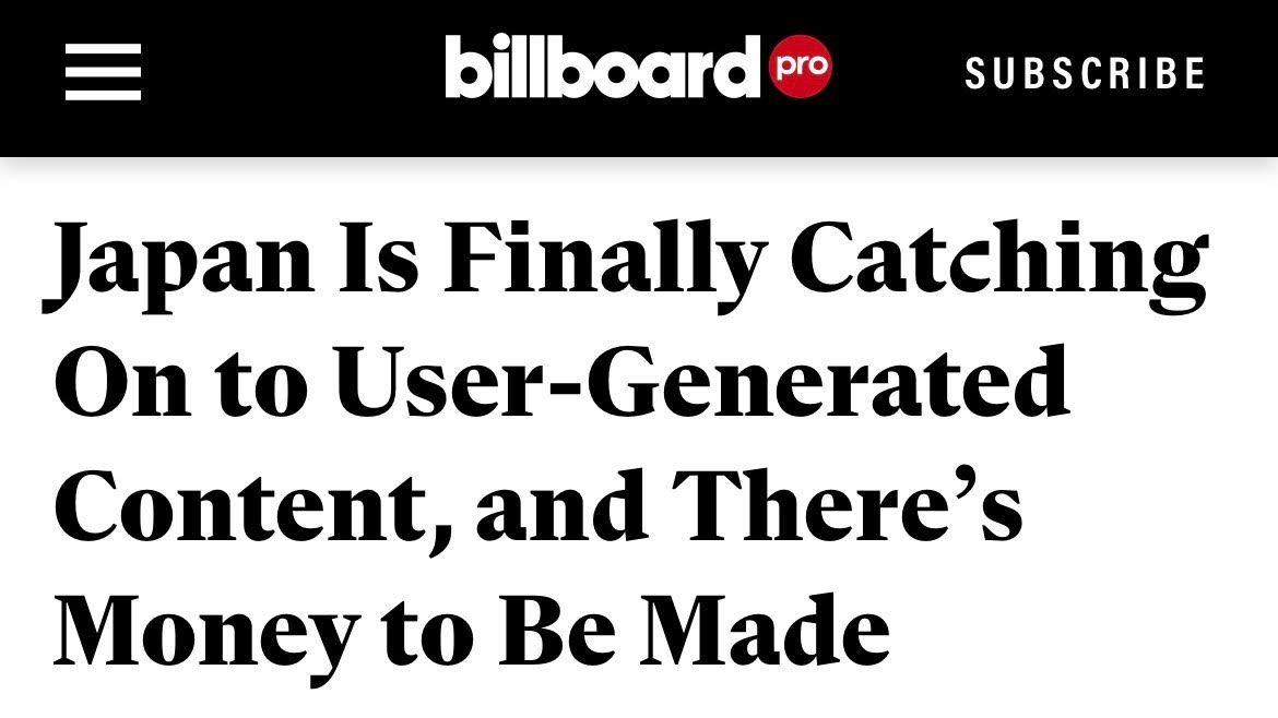 Our CEO Rob Wells, and Orfium Japan's CEO, Alan Swarts, talked with @billboard about Japan's booming UGC platforms and how Orfium is driving music monetization in Asia! Streaming revenues surged 25% to 93 billion yen ($618M) in 2022. Read more bit.ly/43s33GC #Japan #UGC