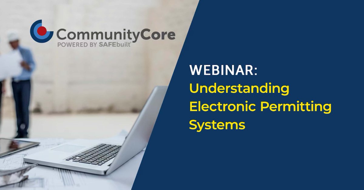 SAFEbuilt's tweet image. Bottlenecks can grind you to a standstill. But electronic permitting tools like #CommunityCore combine web-based and mobile tools to help you break through — so you can get to what matters most. Access the #SAFEbuilt panelist discussion to learn more. hubs.la/Q02nc4vm0