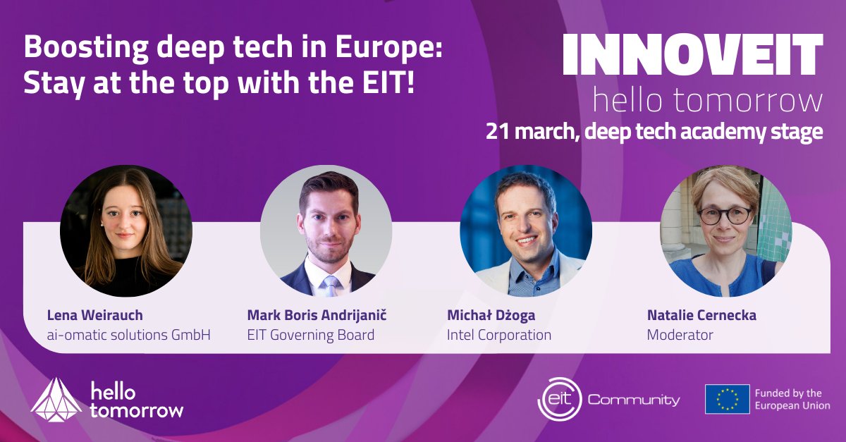 🚀 Join us for the #EIT Fireside Chat tomorrow from 15:00-15:30 at @hellotmrc Global Summit in Paris. Discover the future of #deeptech with insights from industry experts! Don't miss out on mastering deep tech capabilities for business growth!