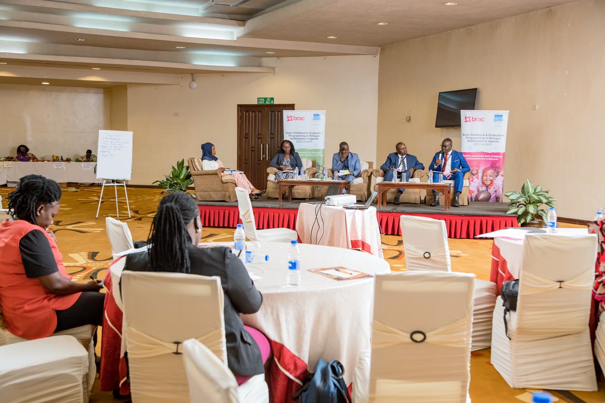 Still about Day 1 At the ongoing #ECG stakeholders workshop, a panel discussion about “Leveraging on @GovUganda in promoting & scaling of the Two Generation Approaches in Uganda; A perspective of @Mglsd_UG, @Educ_SportsUg & CRRF” is taking shape. #PowerHerPotential | #2genmodel