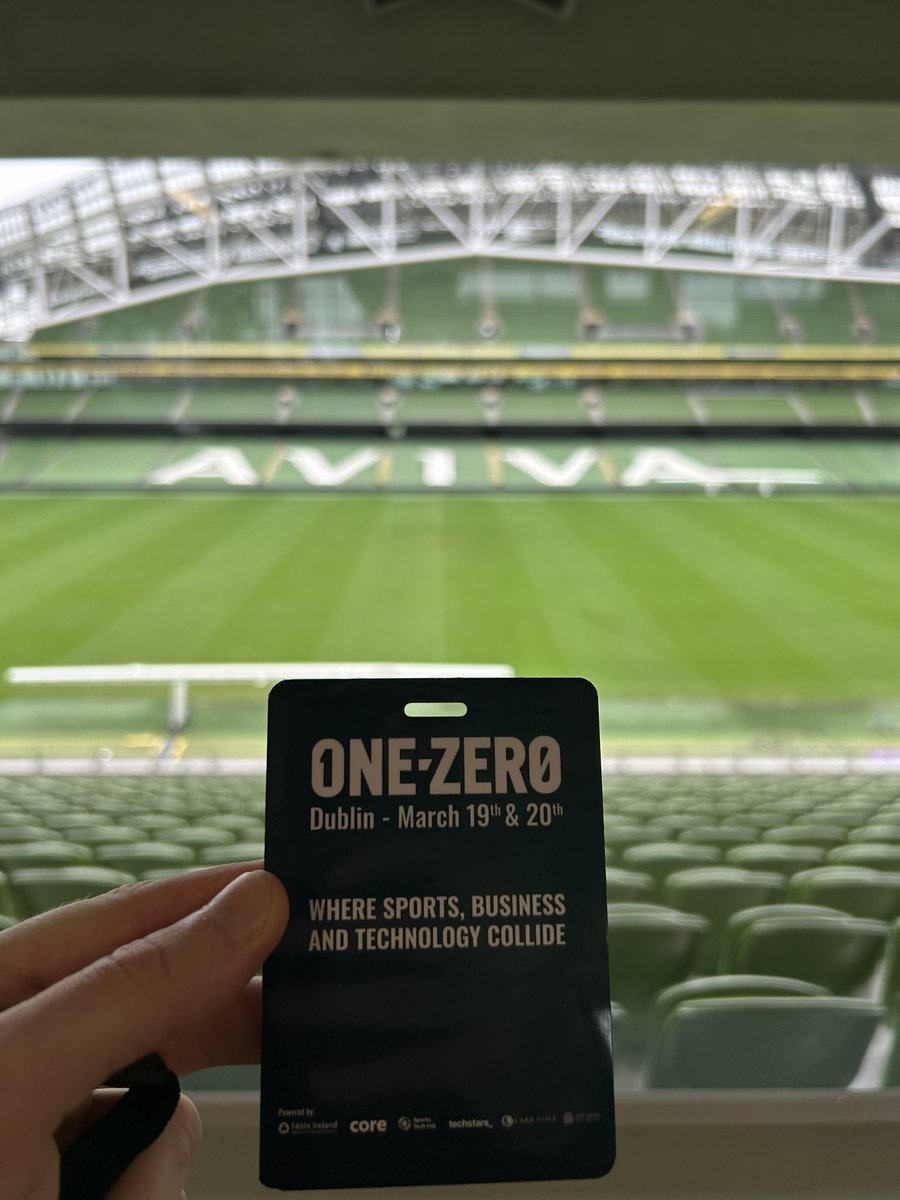 Good morning from the Aviva Stadium☀️ We’re kicking off the day with an introduction from Minister for Sport, @ThomasByrneTD #OneZeroDublin