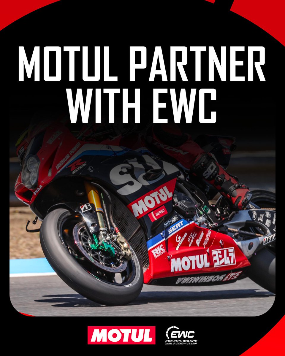Warner Bros. Discovery Sports Europe, promoter of the FIM Endurance World Championship, is delighted to announce the return of Motul to the EWC family as an Official Supplier under a multi-year agreement. Read more > fimewc.fr/en/news/fim-ew… #FIMEWC