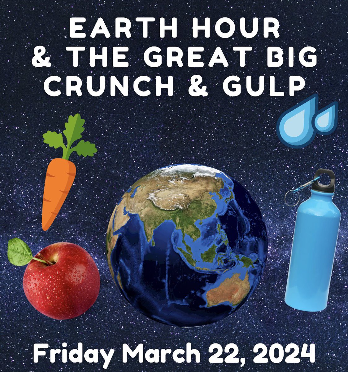St. Timothy School (@sttimothydpcdsb) on Twitter photo Friday we honour ๐
๐ Earth hour
๐ Big Crunch
๐ง Great Big Gulp
<a href="/DP_EcoSchools/">@DP_EcoSchools</a>
#wearecalledtolove
Bring a crunchy snack and your reusable water bottle #peelwater #healthysnack #saveenergy Friday we honour ๐
๐ Earth hour
๐ Big Crunch
๐ง Great Big Gulp
<a href="/DP_EcoSchools/">@DP_EcoSchools</a>
#wearecalledtolove
Bring a crunchy snack and your reusable water bottle #peelwater #healthysnack #saveenergy