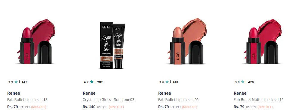 EarnKaro Converter 4:
Renee Cosmetics FROM Rs79

myntr.it/yPry2qx