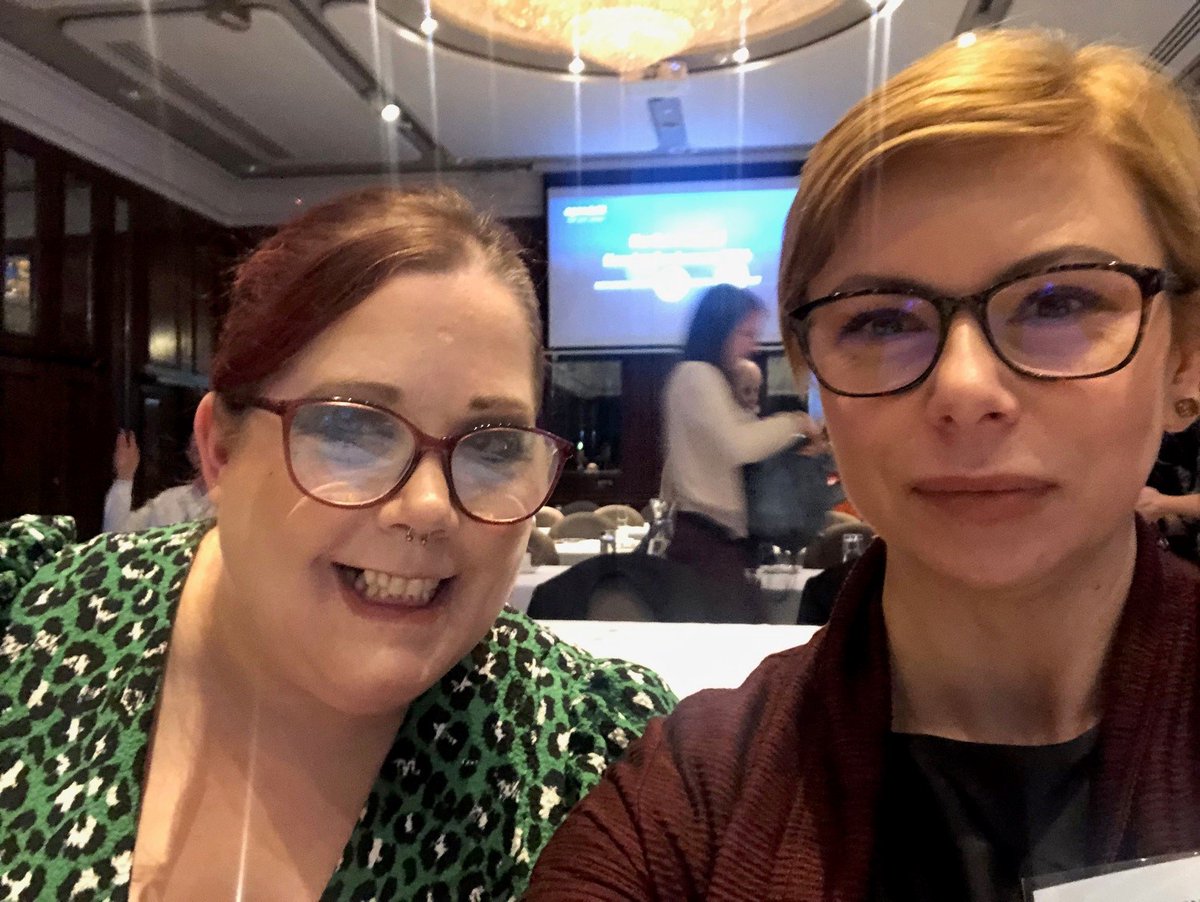 Jenni & Angelika being the voice for private tenants today at @agendaNI housing conference #HousingNI