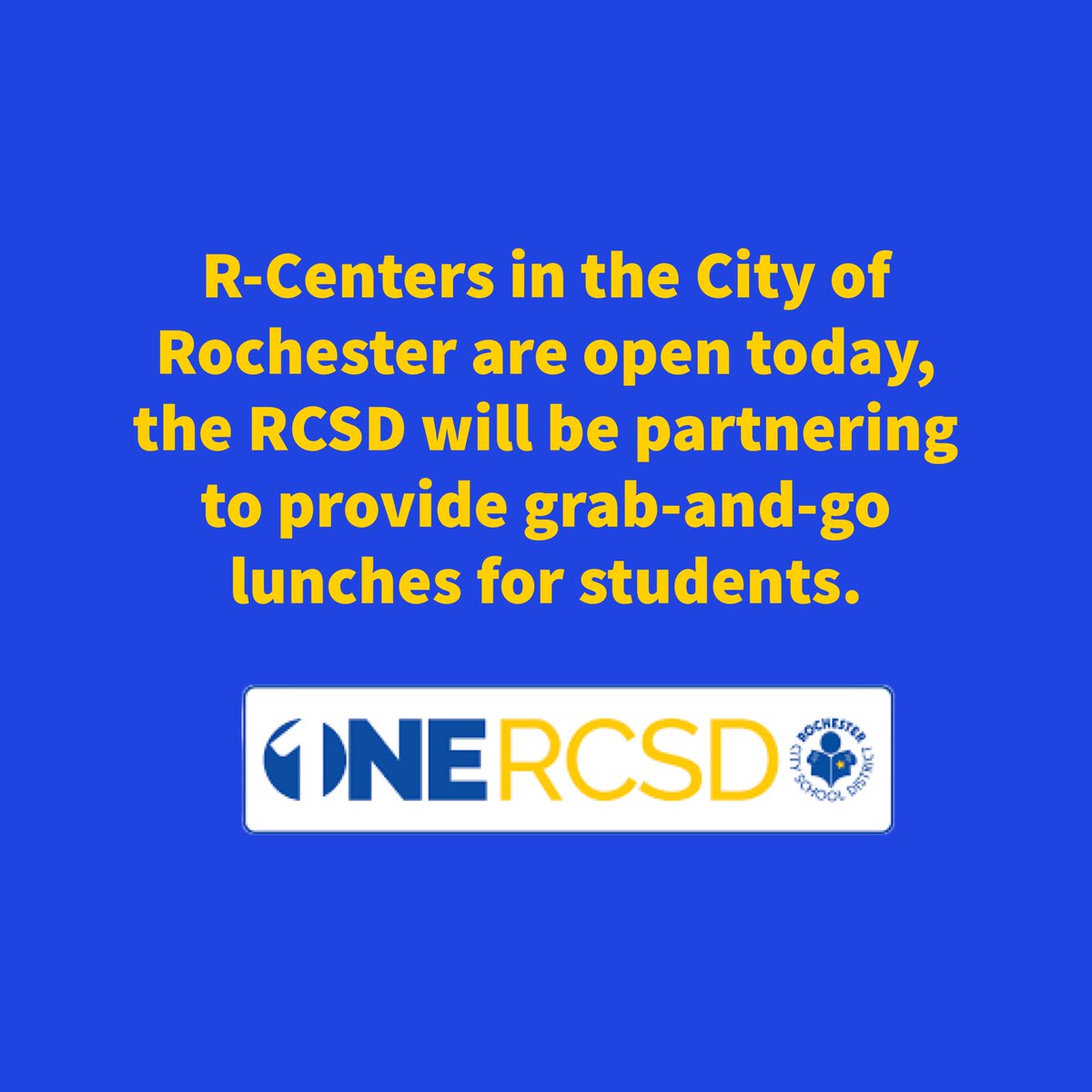ALL CITY R-CENTERS WILL BE OPEN NOON TO 7 P.M. WEDNESDAY. 

THE TRENTON AND PAMELA JACKSON R-CENTER AND THE DAVID F. GANTT R-CENTER, 10 A.M. TO 7 P.M.

WE ARE PARTNERING TO PROVIDE GRAB-AND-GO LUNCHES. R-CENTERS ARE ADHERING BOIL WATER ADVISORY BY DISTRIBUTING BOTTLED WATER.