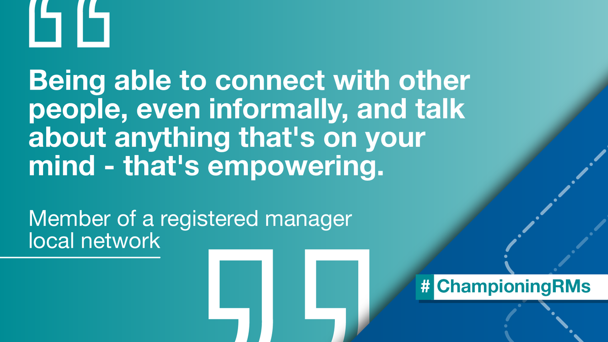 skillsforcare's tweet photo. ❓ Are you part of your local #RegisteredManager network❓We're #ChampioningRMs across the nation - find your local network &amp; join today 

In a recent survey, 97% of managers would recommend joining their registered manager or deputy manager network.

🔗https://t.co/EuOSqgCk6A https://t.co/KbvtKI1j1i