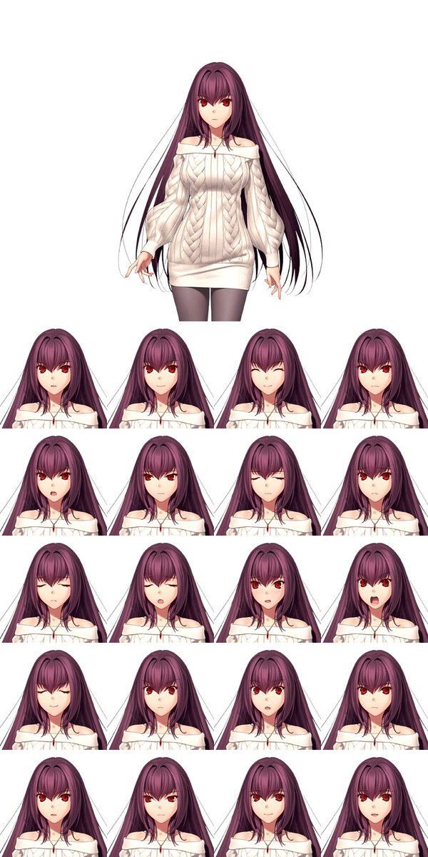 Blue_Phoenixofb's tweet photo. That Sweater Scathach by Koyoma finally in FGO https://t.co/U2UACEGhIY