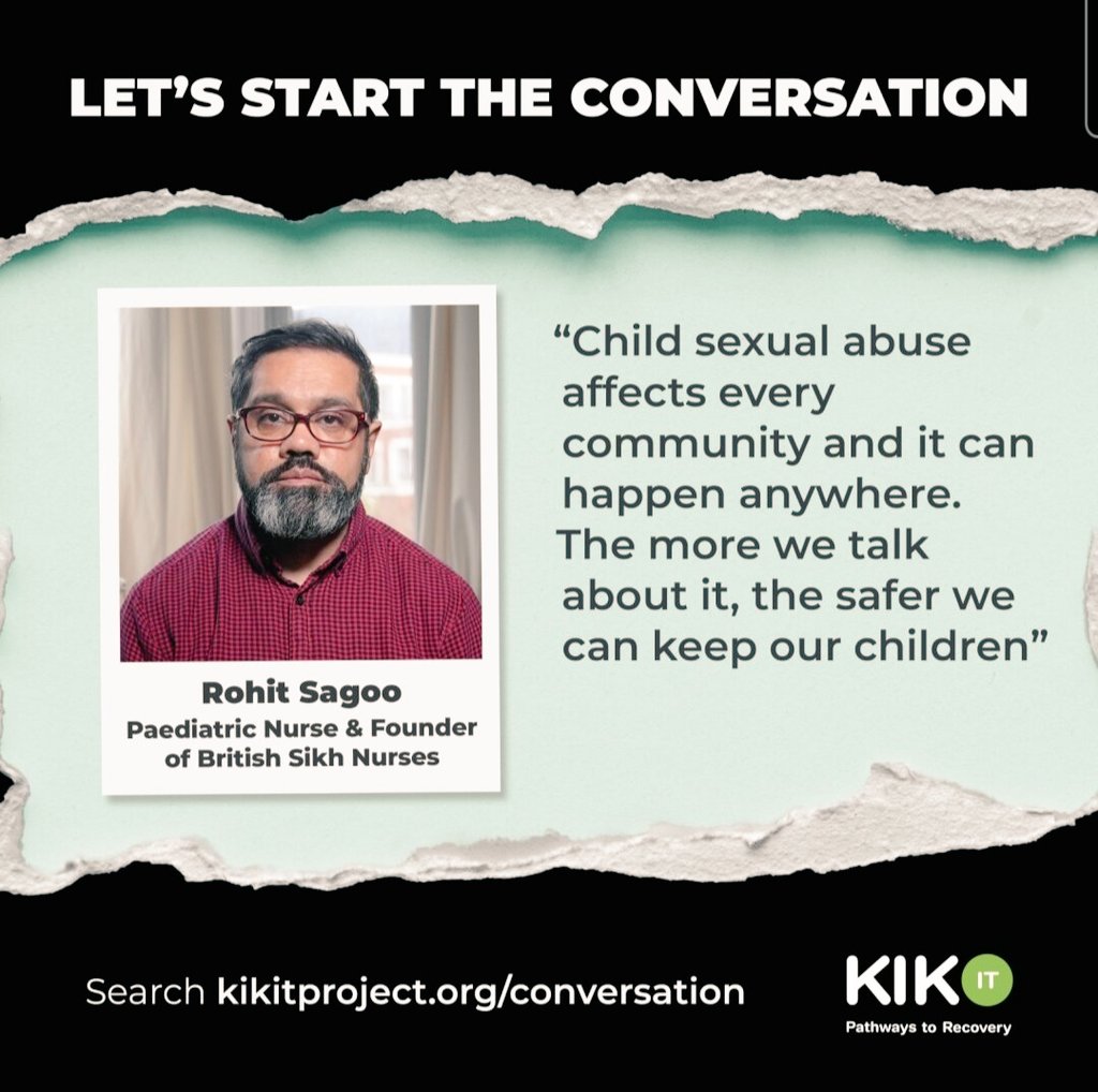 Child sexual abuse happens in every community. It’s time to start talking about it, bringing the conversation out into the open so that we can protect our children. 🚸 @MulticulturalMC @CYPMentalHealth @childline @NSPCC @TarakiHQ @Mandy_Sanghera1 @Childrens_Trust @RoaldDahlFund