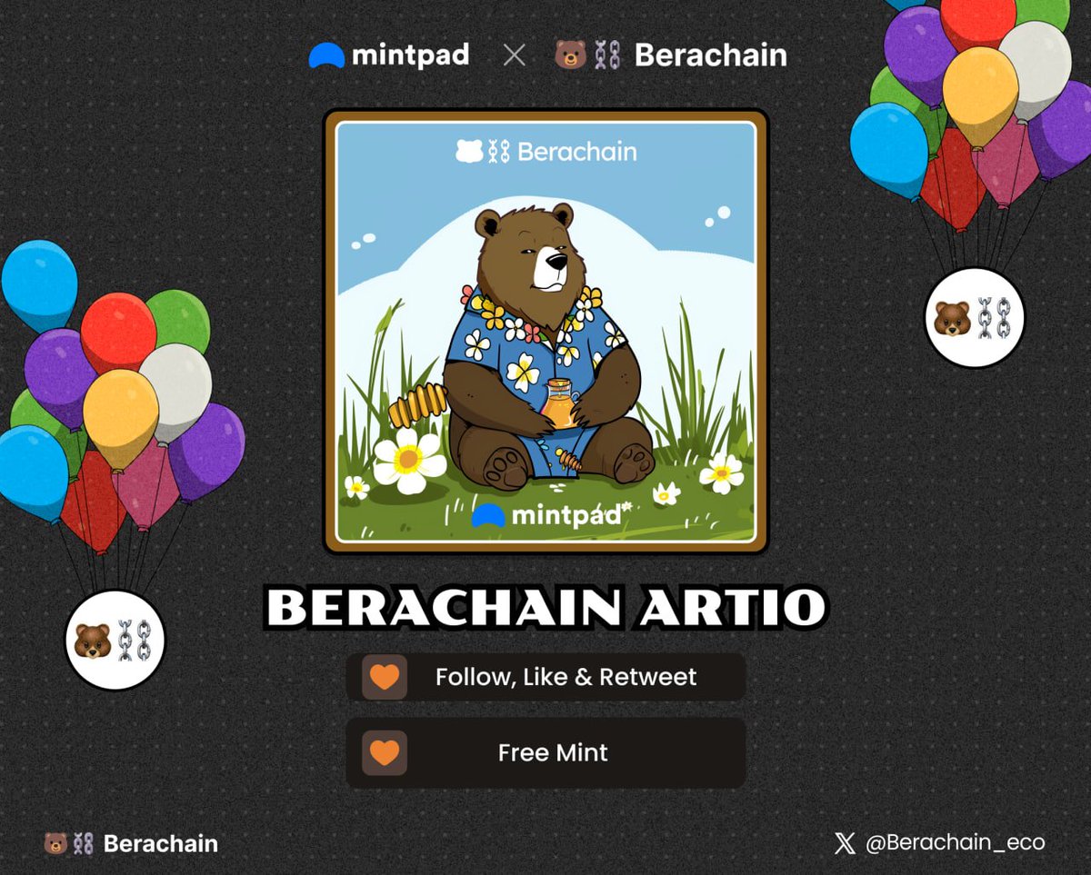 Berachain Artio π»βοΈβοΈ (@berachain_eco) on Twitter photo WAIT! $BERA looks like $APTOS π΅ ($0 Cost)
Claim #NFT for BERA testers now at <a href="/mintpadco/">Mintpad.co</a>
βοΈ Follow, Like + Retweet
βοΈ on.mintpad.co/berachain-ecosβ¦
βοΈ Drop address π
Thanks for the contribution of the most active community π WAIT! $BERA looks like $APTOS π΅ ($0 Cost)
Claim #NFT for BERA testers now at <a href="/mintpadco/">Mintpad.co</a>
βοΈ Follow, Like + Retweet
βοΈ on.mintpad.co/berachain-ecosβ¦
βοΈ Drop address π
Thanks for the contribution of the most active community π