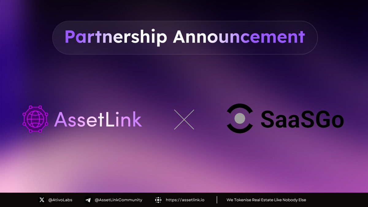 🌐 #AssetLink is teaming up with @SaaSGoOfficial, the pioneering Fiat-DeFi integrated #Web3 SaaS platform! 🚀 Get ready for a new era of seamless Web3 application deployment 💫