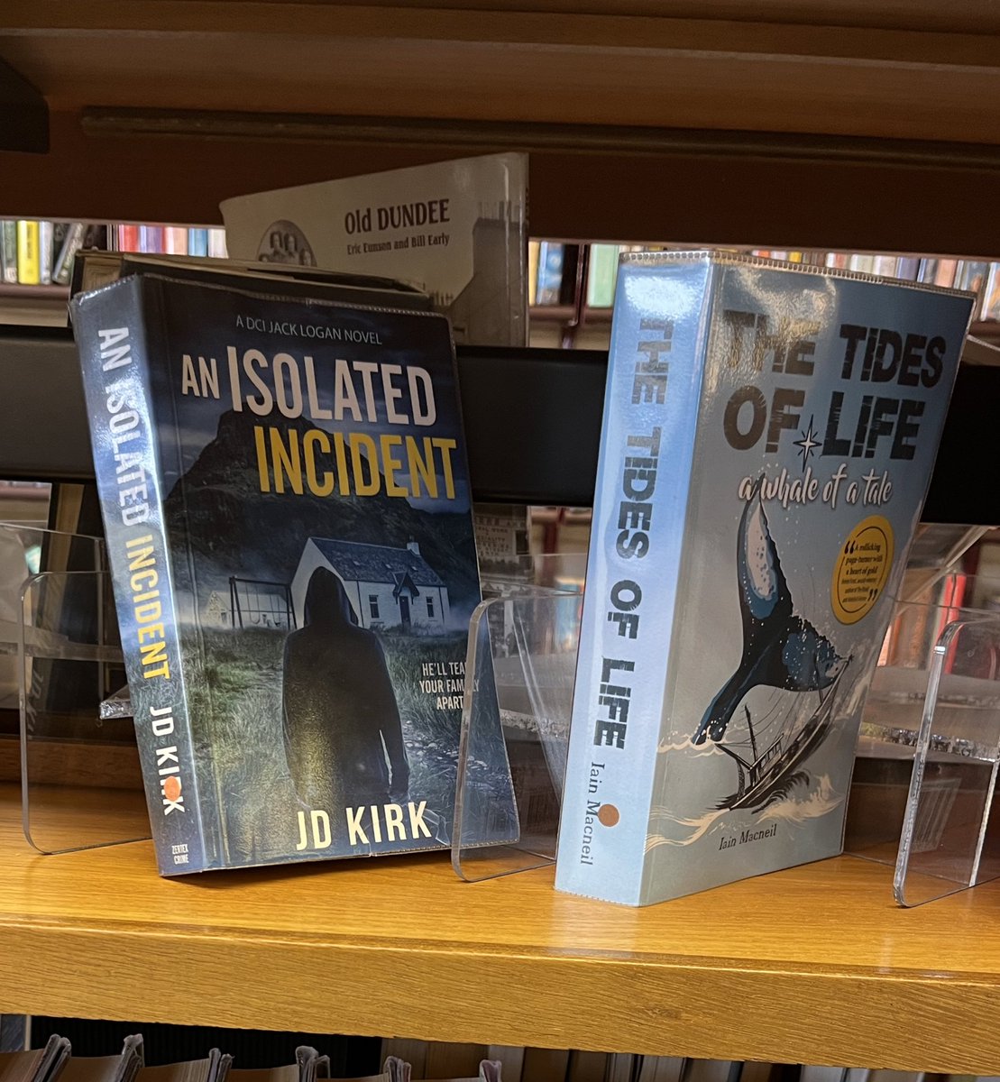 The librarians here at Broughty Ferry Library clearly have great taste in Scottish crime fiction… @JDKirkBooks