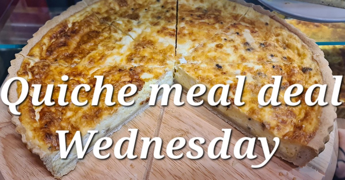 Quiche Meal deal Wednesday! #lovefood #eatlocal #familybusiness   #mealdeal #eatlocalsupportlocal #driffield #huttoncranswick @CranswickGc