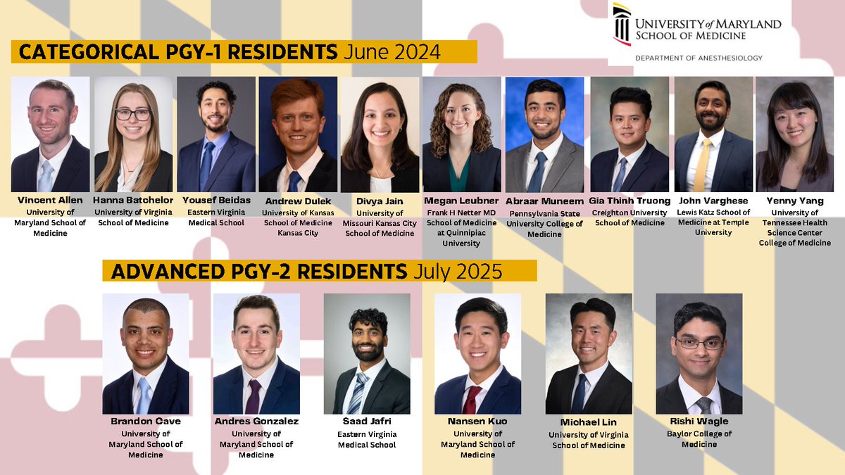 Please join us welcoming our newest additions to @UMSOM anesthesiology family! #Match2024 #anesthesiamatch @futureanesres