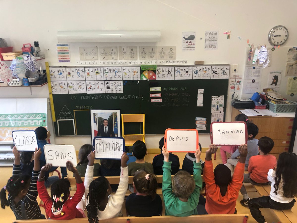 ElemParisCentre's tweet image. Encore une journée #ClasseSansMaitresse à l'école Avé Maria Fauconnier : des GS désoeuvrés, parfait creuset d'inégalités et de baisse de niveau scolaire. Quand prendra-t-on en compte le bien-être de nos enfants ? #ÉducationPourTous #EcoleMèreDesBatailles