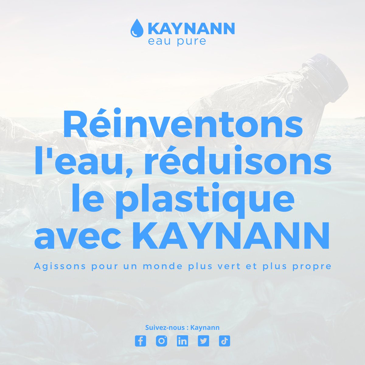 Réinventons l'eau, réduisons le plastique avec KAYNANN. 💧🔄

Chaque bouteille réutilisée avec KAYNANN est un pas de plus vers un monde sans plastique.

Rejoignez-nous dans notre mission de préservation de l'environnement !

#Environnement #PlastiqueZéro #KAYNANN #Écologie