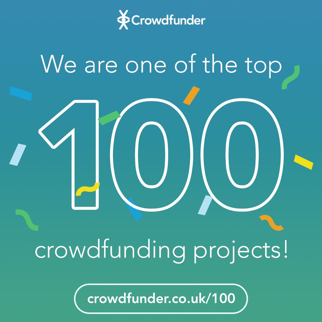 🤩  We are thrilled to be in the #Crowdfunder100 as one of their top 100 exceptional @crowdfunder projects of the year 

Huge thanks to everyone who supported us along the way. We truly couldn't do it without you! 🤗

📰 Read all about it here buff.ly/3TofrTh !