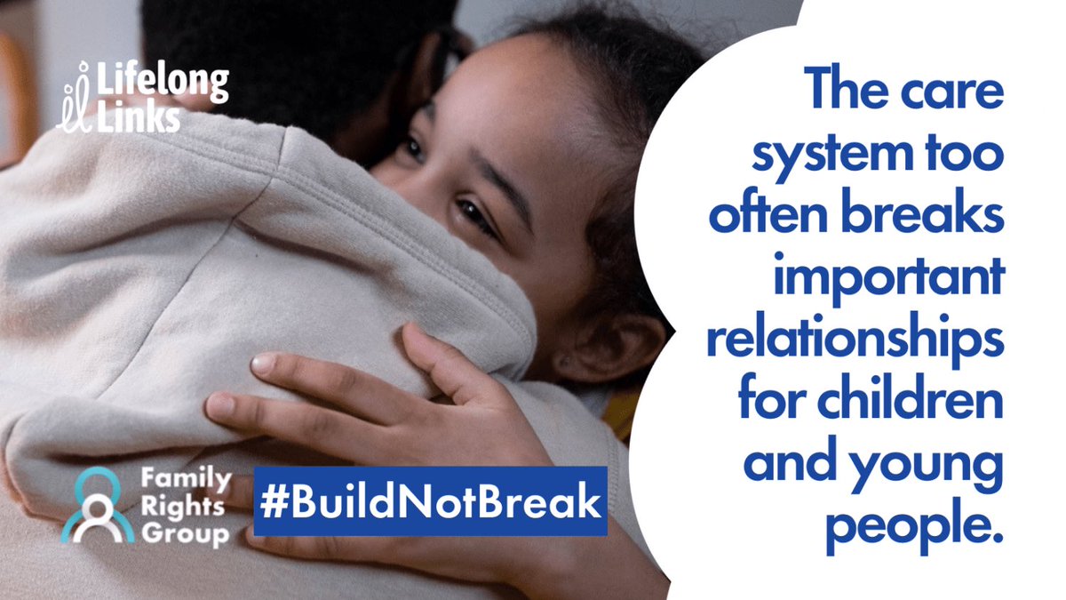 I would encourage all local authorities to support the #BuildNotBreak campaign and launch Lifelong Links services I can not overstate the difference this has made to so many of our care experienced children and young people @FamilyRightsGp @nlcbf @CovFamilyValued @pam_ledward
