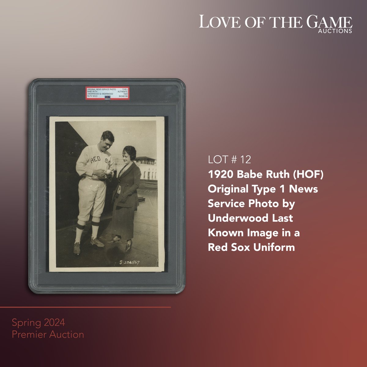 LOTGAuctions's tweet image. A few interesting items picturing Babe Ruth, from our Spring, 2024 auction.  There's still plenty of time to register at LOTGAuctions.com! #thehobby #LOTGAuctions #TheBabe #TheGreatBambino #BabeRuth