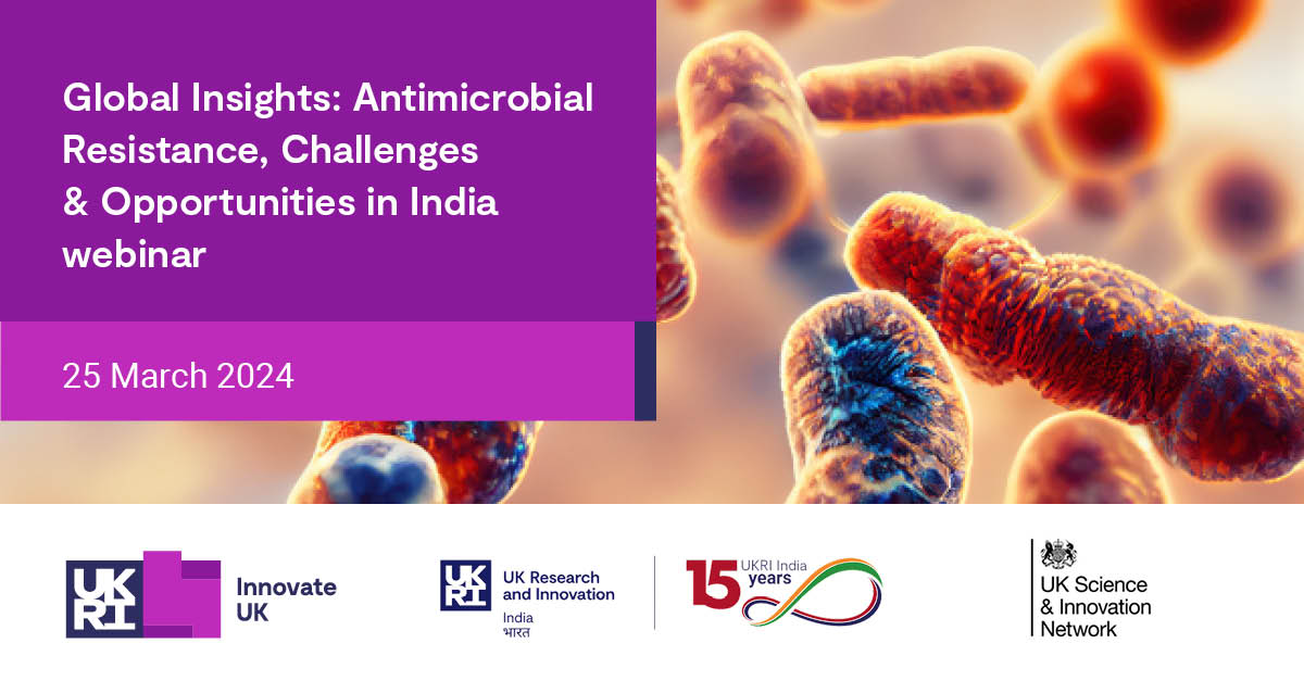 IUK_Global's tweet photo. 🇬🇧🇮🇳 Interested in #AMR? Join us on 25 Mar 10-12 GMT 3:30-5:30 IST to learn valuable insights on potential markets for collaboration from @innovateuk  #GlobalExpertMission to India #IndiaAMRGEM @UKRI_India @UKSINet

https://t.co/VzqDKducp3 https://t.co/LwAyb3CXS1