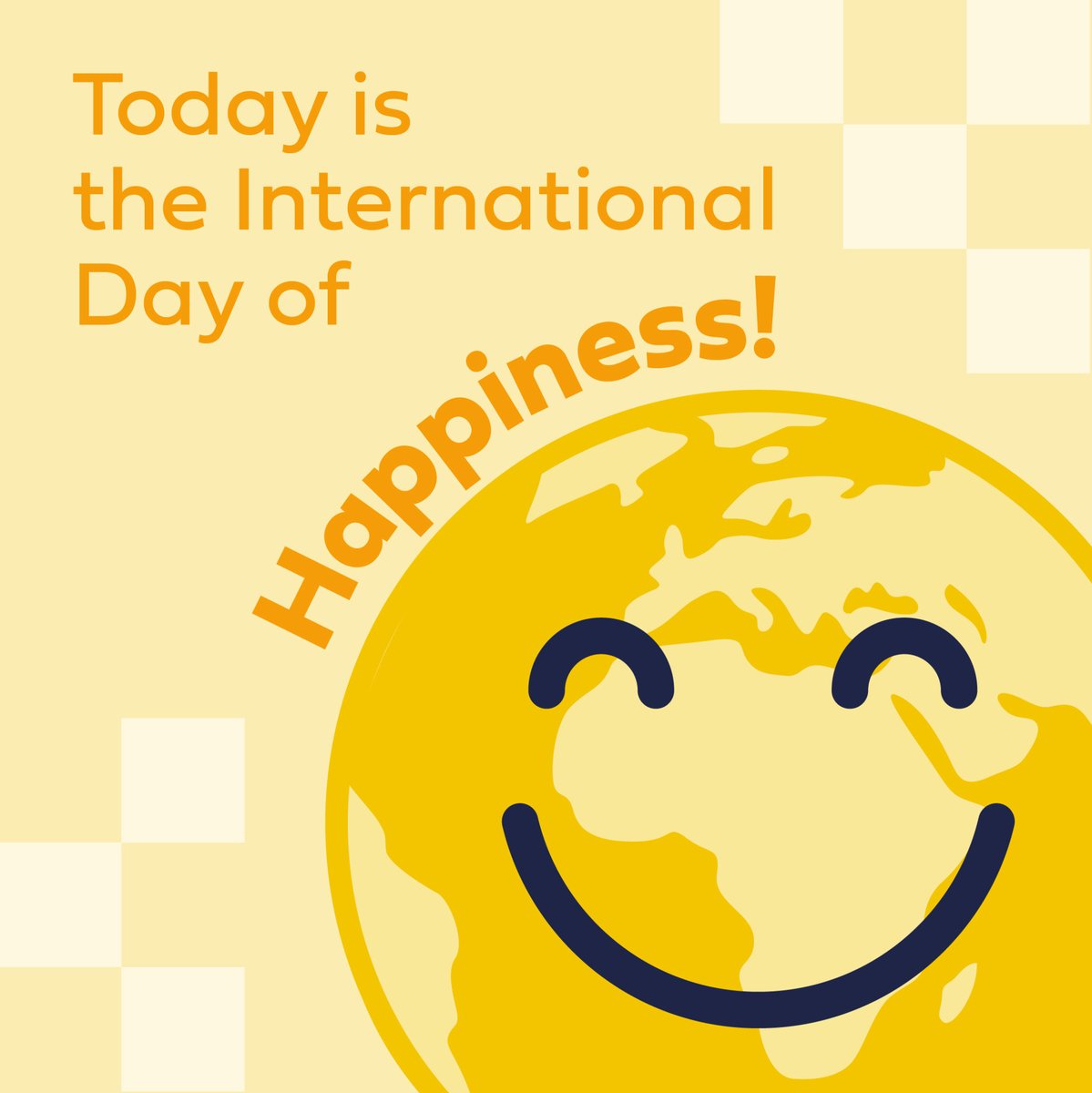 😀 Today is the worldwide International Day of Happiness! 😀

On this day, it's important to take a little moment to reflect and realise the importance of happiness within your life and give thought and thanks to what things and people make you happiest!