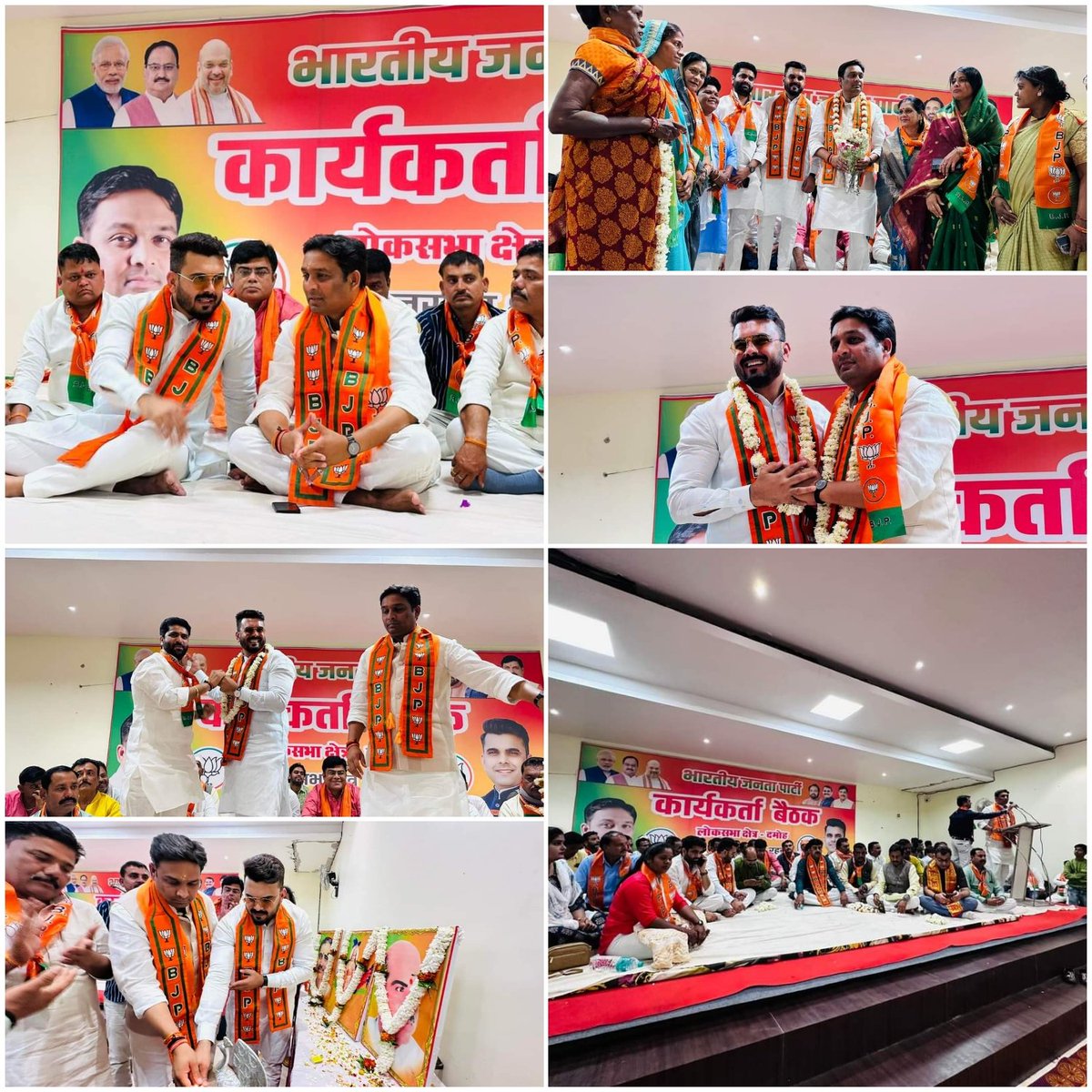 BHARGAVABHISHEK's tweet photo. आज गढ़ाकोटा में #दमोह #लोकसभा से #भाजपा प्रत्याशी श्री राहुल सिंग जी का आगमन हुआ ।रहली विधानसभा के कार्यकर्ताओं की बैठक और #चुनाव कार्यालय का उद्घाटन किया गया । https://t.co/2zh18pJXzM