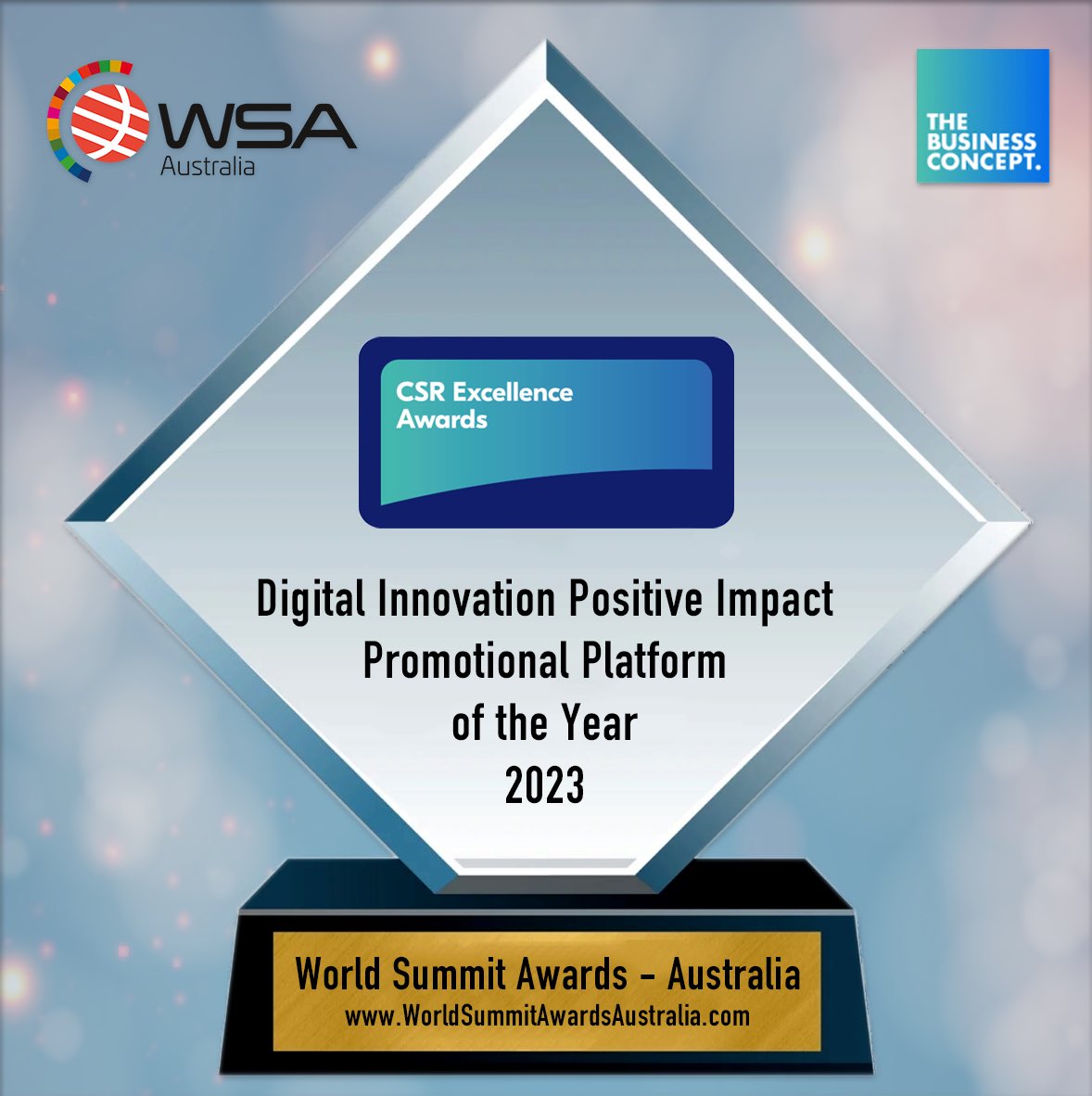 We're buzzing with excitement 🌟 

We are awarded "𝗗𝗶𝗴𝗶𝘁𝗮𝗹 𝗜𝗻𝗻𝗼𝘃𝗮𝘁𝗶𝗼𝗻 𝗣𝗼𝘀𝗶𝘁𝗶𝘃𝗲 𝗜𝗺𝗽𝗮𝗰𝘁 𝗣𝗿𝗼𝗺𝗼𝘁𝗶𝗼𝗻𝗮𝗹 𝗣𝗹𝗮𝘁𝗳𝗼𝗿𝗺 𝗼𝗳 𝘁𝗵𝗲 𝗬𝗲𝗮𝗿"

#Business #Awards #UN #SDGs #WSA #WSAaustralia #Connect4Impact #HacktheGap #DigitalInnovation