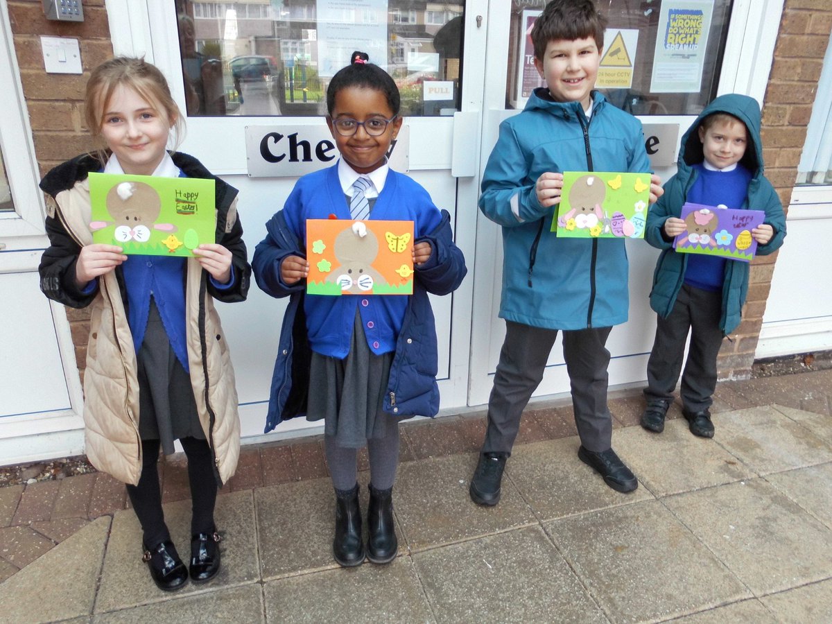 jude_primary's tweet photo. Thank you to our fabulous Y2 pupils who made and delivered some beautiful cards for residents at Cherry Lodge. Great to see so many smiles on faces this morning! #familyandcommunity #catholiclife @BCPP__ @PrimaryTolkien @StdunstansS @BhamDES https://t.co/xFrTYEhm3h