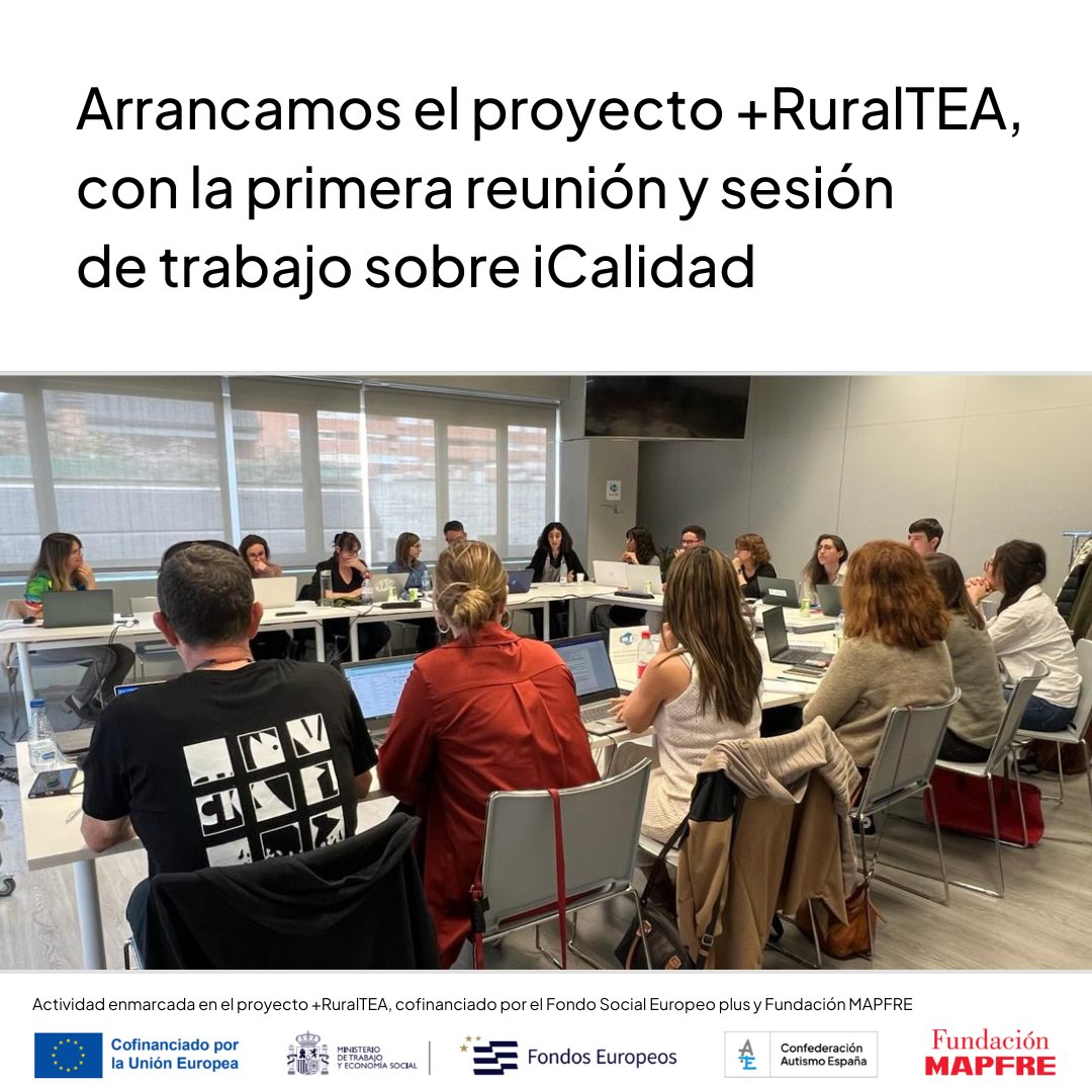 Autismo_Espana's tweet photo. @Autismo_Espana y 10 entidades ponemos en marcha el proyecto #MásRuralTEA, dirigido a la mejora de la calidad de vida de personas con #autismo en áreas rurales, y celebramos la primera sesión de trabajo sobre #iCalidad y el modelo de #CalidadDeVida con los profesionales... https://t.co/LsOXUV1U29