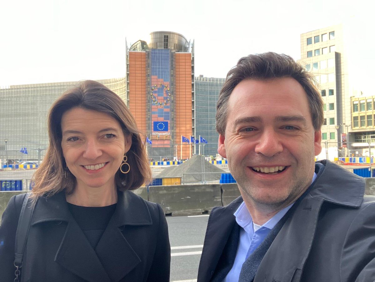 Interesting day in Brussels with ⁦@LaurenceBoone⁩ meeting friends and former colleagues.