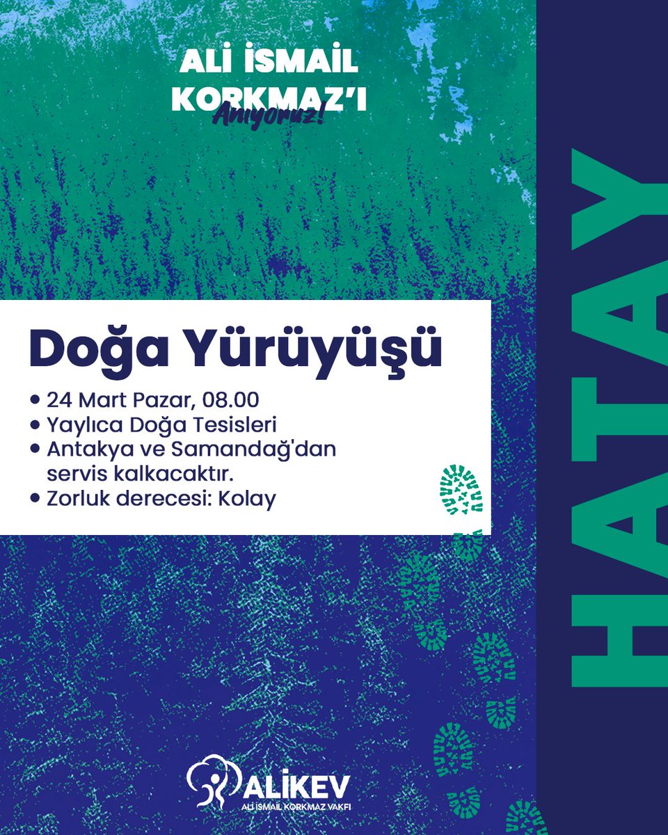 🦚 Doğa Yürüyüşü 🐾 Tarih ve Saat: 24 Mart Pazar, 08.00 Zorluk derecesi: Kolay Samandağ ve Antakya'dan kalkacak servislerle Saat 08:00'de Yaylıca Doğa Tesisleri noktasına ulaştıktan sonra 2 saatlik doğa yürüyüşü başlayacak. Rehber eşliğinde gerçekleşecek doğa yürüyüşümüz aynı…