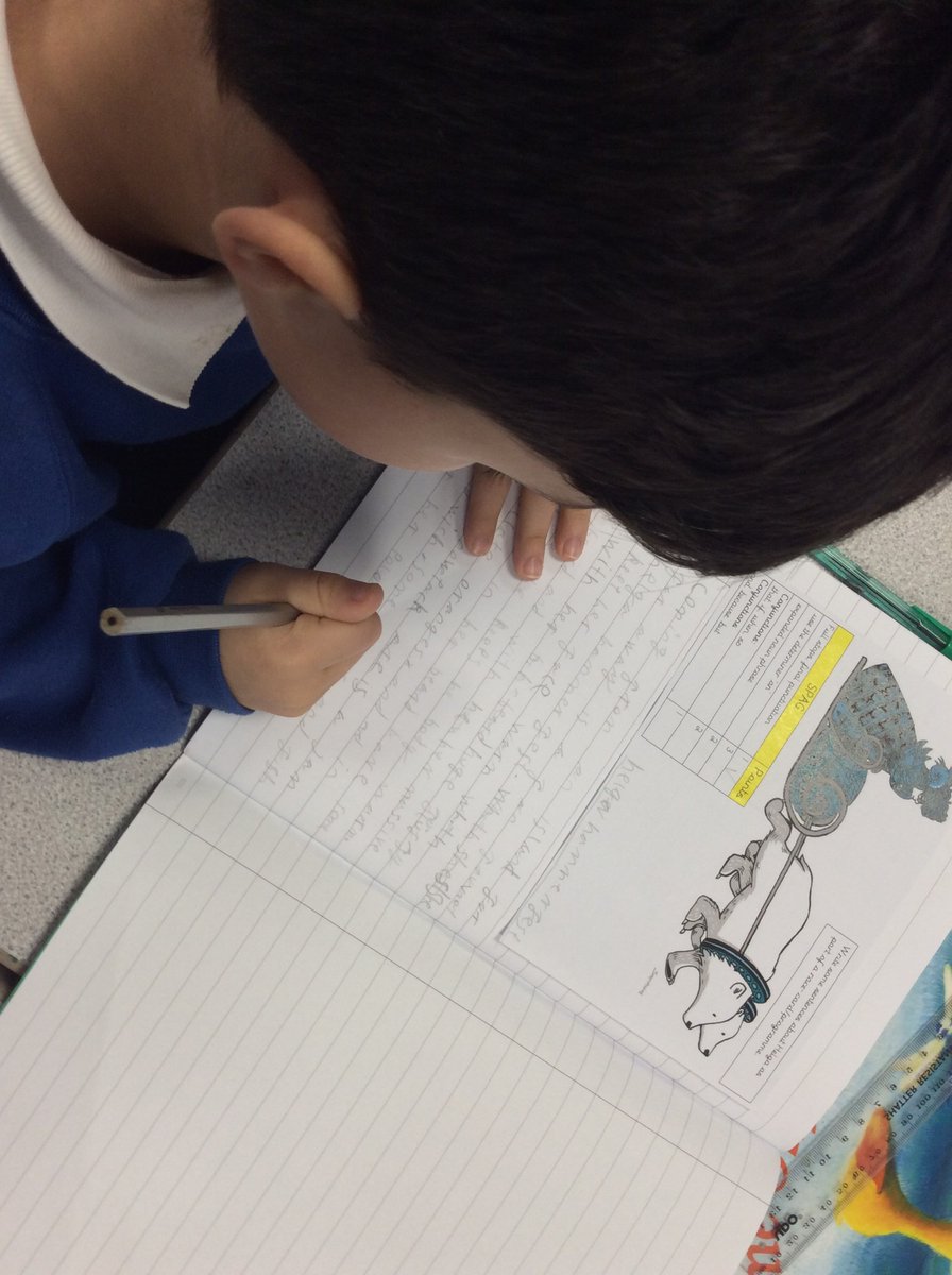 In year 3, we have been writing short descriptions of characters from the book, 'Pugs of the Frozen North.' How good....How AMAZING they are! #WeExceed @AP_Literacy