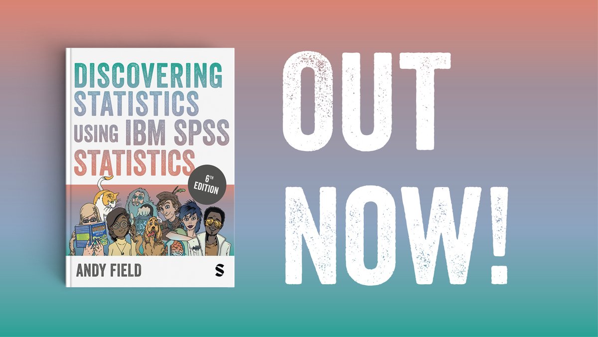 Are you teaching #statistics? Are you using #SPSS software to teach statistics? Do want your students to ace their #stats module? @ProfAndyField 6th edition of “Discovering Statistics using IBM SPSS Statistics” is the solution. Learn more: ow.ly/TttH50QVwQS