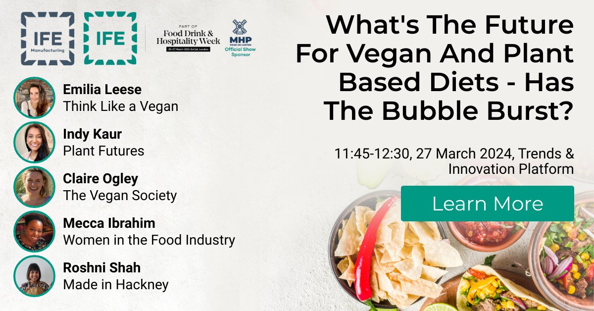 Next week I'll be joining a tremendous panel at @IFEM_Event talking about 'What's the future of vegan and plant based diets - Has the bubble burst?', hosted by @women_food_wifi . We had a brief meet-up yesterday and it'll be a thought provoking and excellent discussion