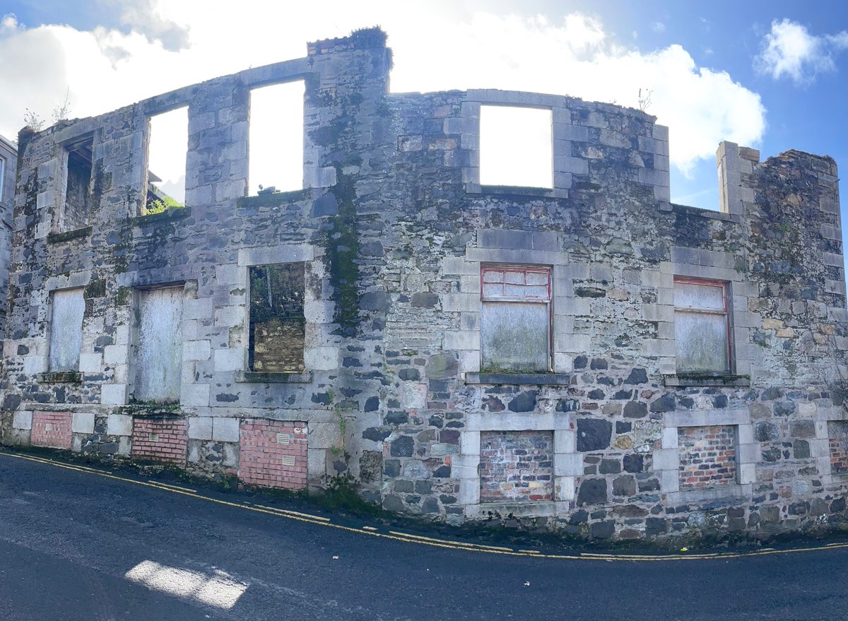 A long-time abandoned grain store, Rothesay, #IsleOfBute.