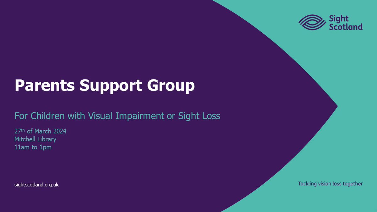 Our Parents Support Group for children with visual impairments or sight loss is back next Wednesday 27 March at the Mitchell Library from 11am-1pm. There is no need to book. We look forward to seeing you there!