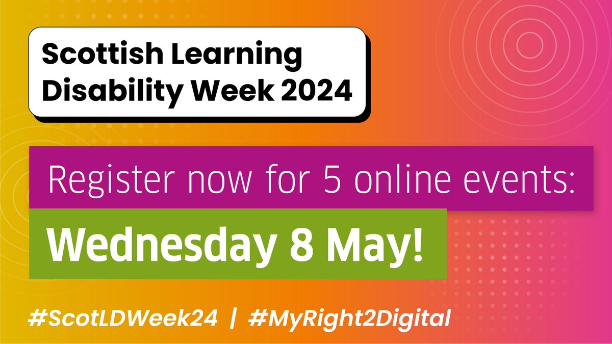 #ScotLDWeek24 register now for the 5 online events being held on Wednesday 8 May! Event 6 Spotting Fake News with @leadscot_tweet Event 7 About Digital and Me (ADAM) with @alzscot Event 8 Technology at Home with @SOLConnect1