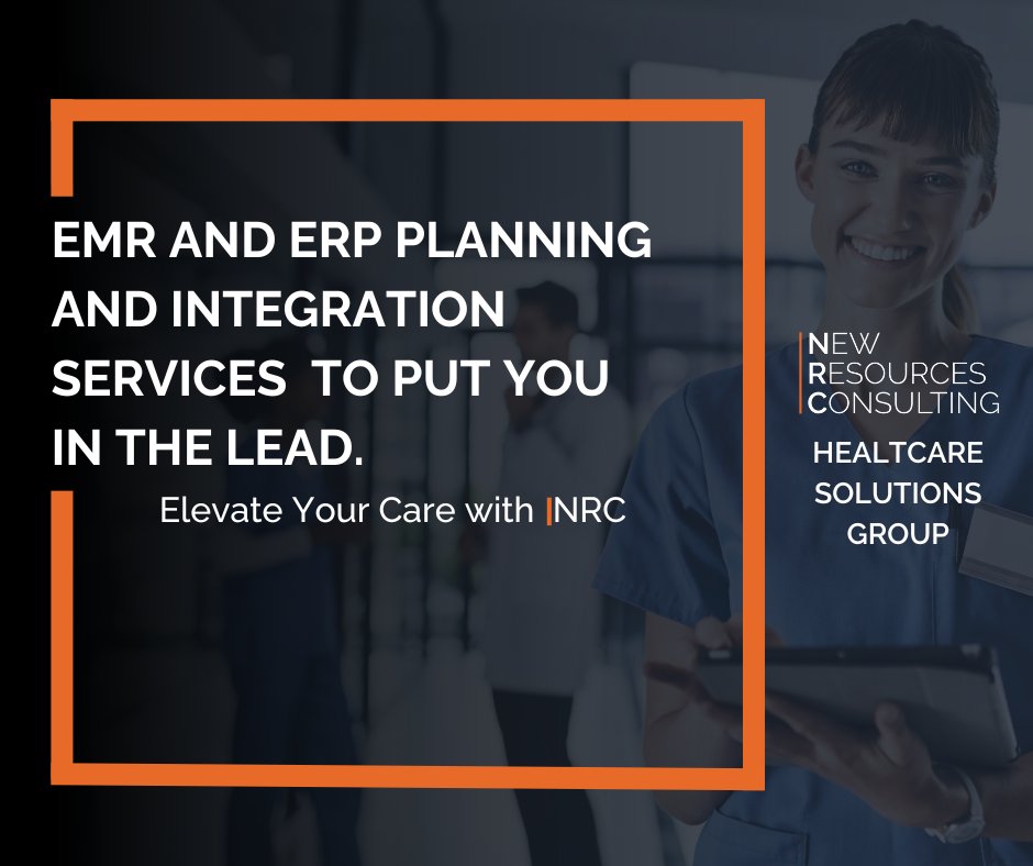 NRConsults's tweet image. NRC’s Healthcare Solutions Group specializes in providing expert EMR and ERP planning and integration services. 

Visit our site at ow.ly/bc6s50QW8Lx

#EMRIntegration #ERPImplementation