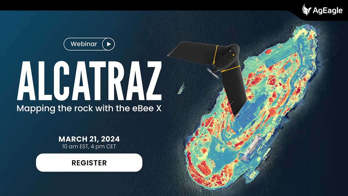 EagleNXT's tweet photo. Last chance to join tomorrow's webinar-interview with two companies that mapped Alcatraz with the #eBeeX! Register now to participate live and get the recording: https://t.co/zZldw1XhPX

#UAVS #DroneWebinar #3Dmapping #Orthomosaic #Photogrammetry #Multispectral @AIRKelsey https://t.co/SwWNx81TsN