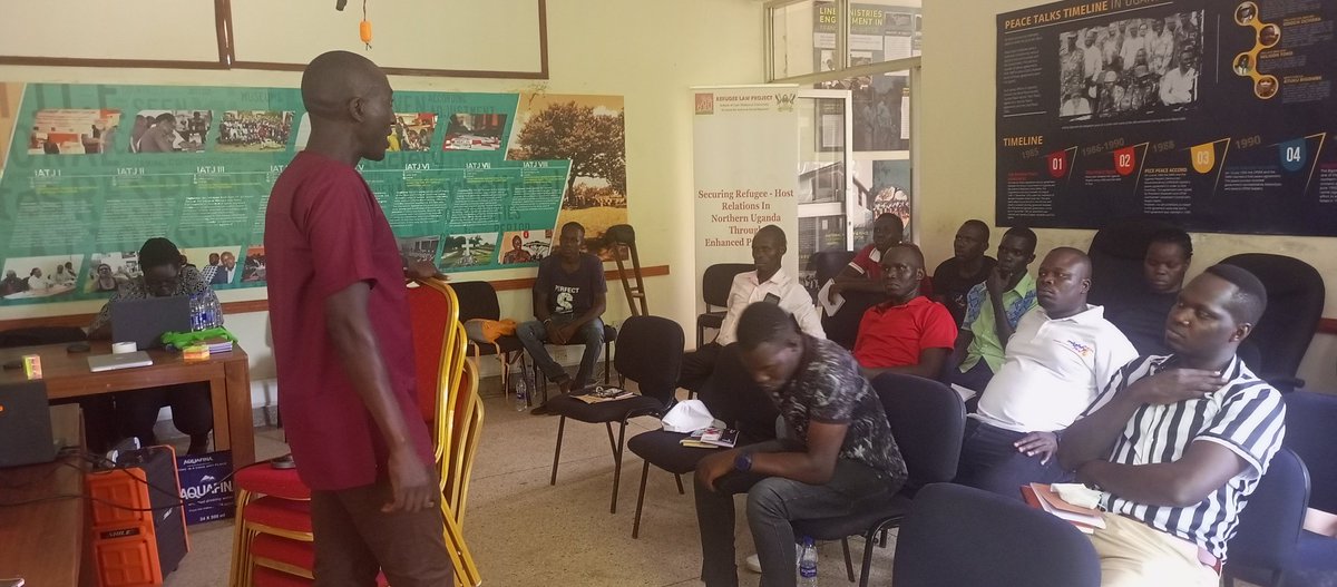 We are currently holding a training of Media personalities within Kitgum on #RefugeeRights. The two day training targets media personalities and aims to improve their understanding of key refugee issues. The training is taking place at #NMPDC